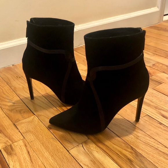 Rachel Zoe Liana Leather Trim Stretch Suede Boot, Size 8 - Picture 6 of 10